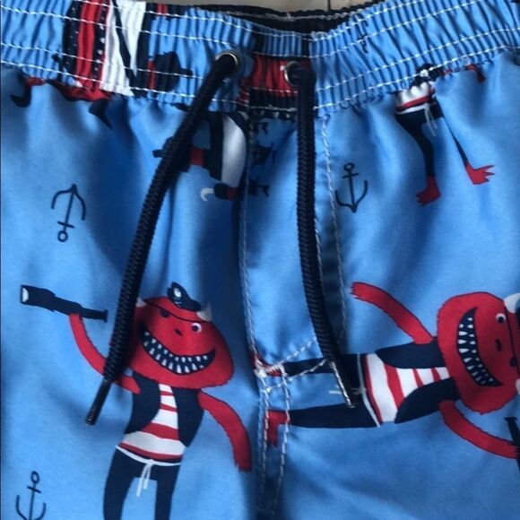 🍭6/$30 Carter’s pirate monster swim trunks 18-24 - Picture 4 of 8